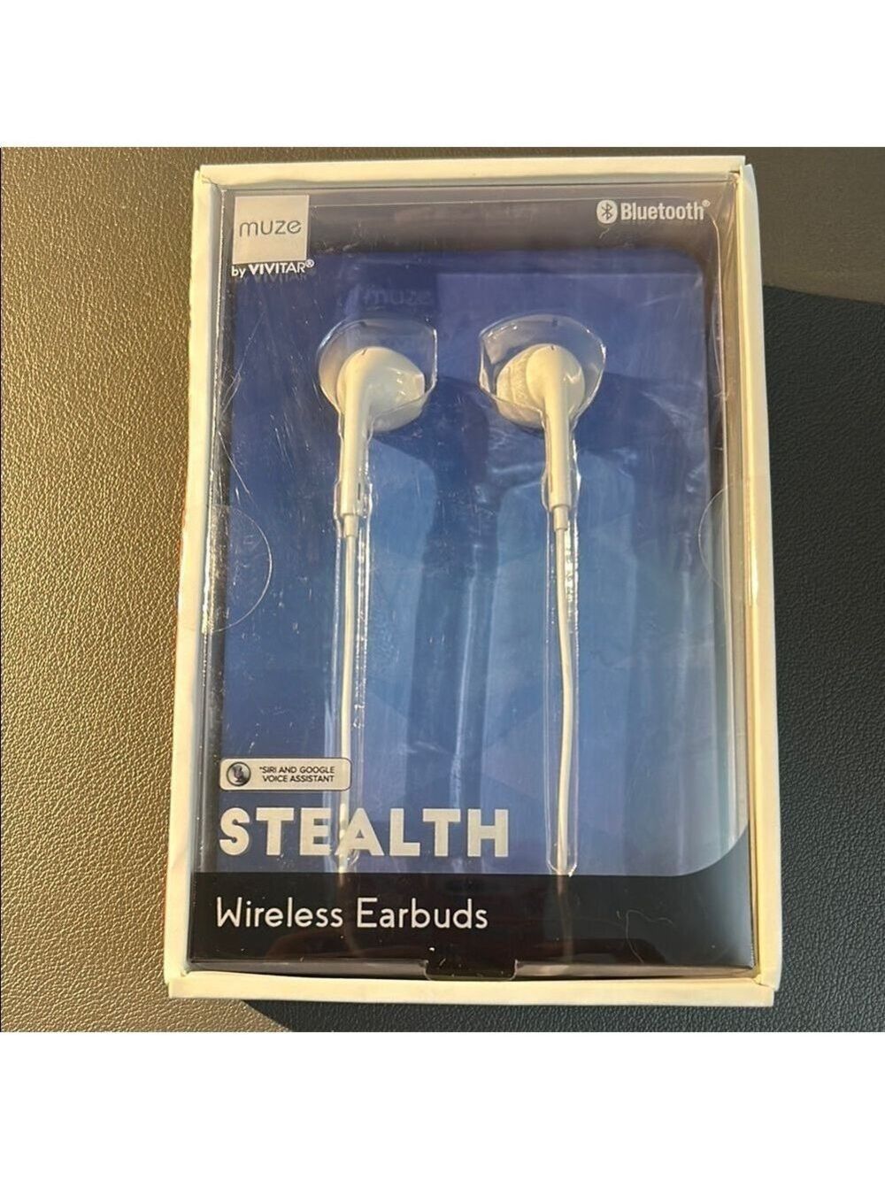 Vivitar Muze Stealth Wireless Earbuds - White New in Box